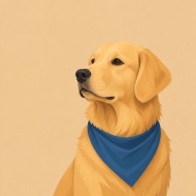 Modern Minimalist Furniture Art pet portrait example