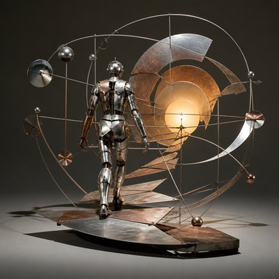 Kinetic Sculpture Art Style album cover example