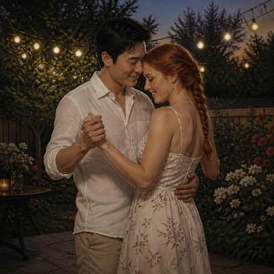 Photorealistic Figurative Art Style couple portrait example