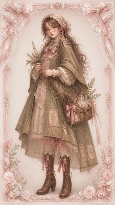 Coquette Aesthetic character design example