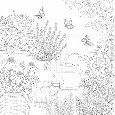 Scandinavian Interior Design coloring page example