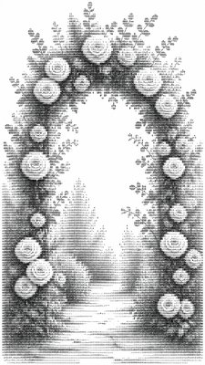ASCII Art Style wedding invitation example