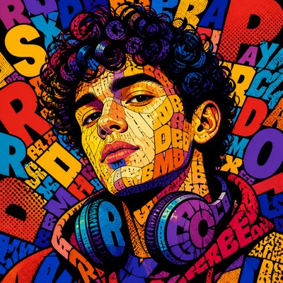 Typography Pop Art Style Discord profile picture example