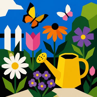 Hard-edge Painting Style coloring page example