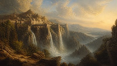 Hudson River School Art Style concept art example