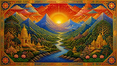 Hindu Religious Art desktop wallpaper example