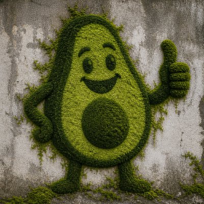 Moss Graffiti Street Art Style sticker example