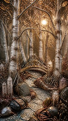 Wire-Wrapped Jewelry Style wall art print example