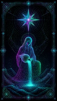 Data Visualization Contemporary Art Style tarot card example