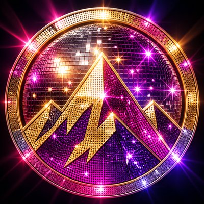 Disco Aesthetic logo concept example