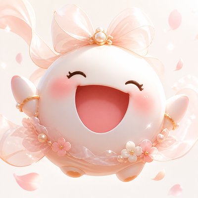 Light Feminine Aesthetic Twitch emote example