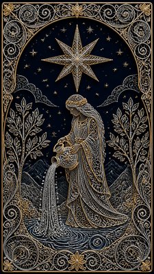 Filigree Jewelry Style tarot card example