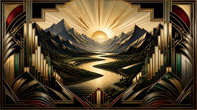 Art Deco Style desktop wallpaper example
