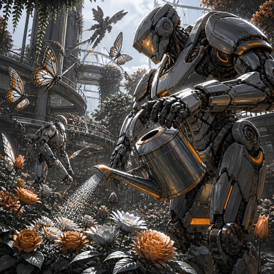 Mecha Anime Art Style coloring page example