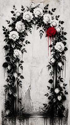 Stencil Street Art Style wedding invitation example