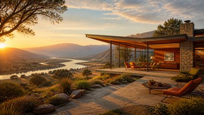 Mid-Century Modern Architecture desktop wallpaper example