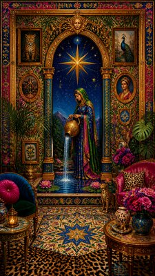 Maximalist Interior Design tarot card example