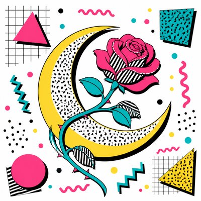 Memphis Design tattoo design example