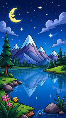 Cartoon Comic Art phone wallpaper example