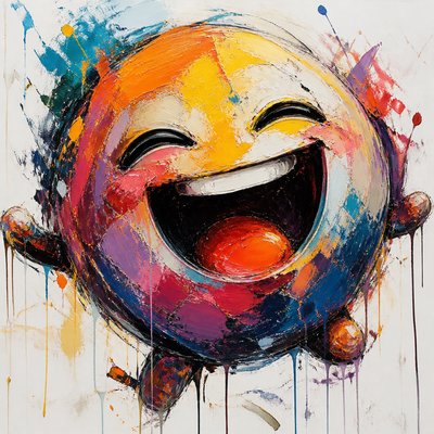 Abstract Expressionist Modern Art Style Twitch emote example