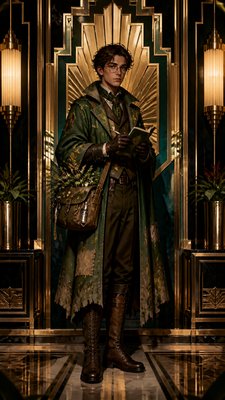 Art Deco Interior Design character design example