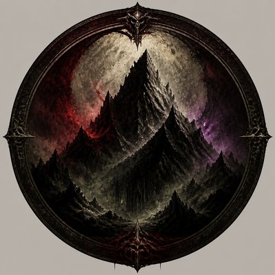 Dark Fantasy Art logo concept example