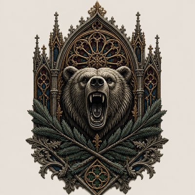 Gothic Architecture Art t-shirt design example