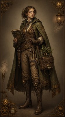 Steampunk Art Style character design example