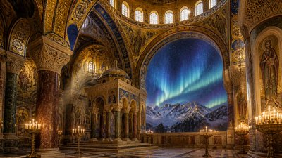 Byzantine Architecture banner example