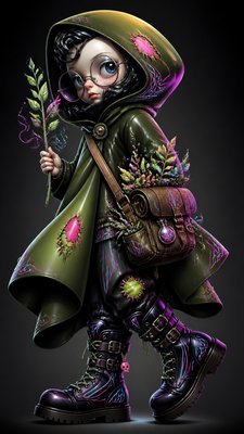 Lowbrow Art Style character design example