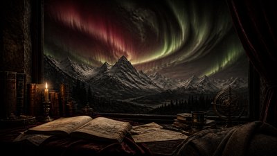 Dark Academia Aesthetic banner example