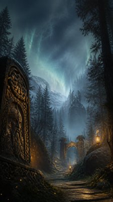 Norse Fantasy Art book cover example