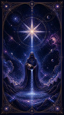 Spacecore Aesthetic tarot card example
