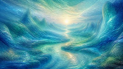 Ocean Nature Art desktop wallpaper example