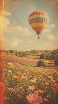 Nostalgiacore Aesthetic greeting card example