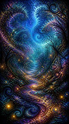 Fractal Abstract Art Style book cover example