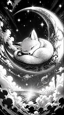 Fantasy Adventure Manga Art Style baby announcement example