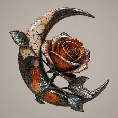 Japanese Raku Ceramic Art Style tattoo design example