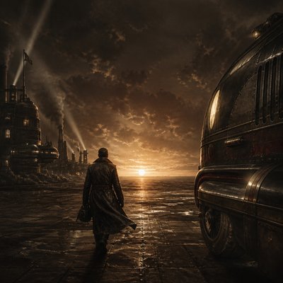 Dieselpunk Aesthetic album cover example