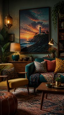 Eclectic Interior Design poster example