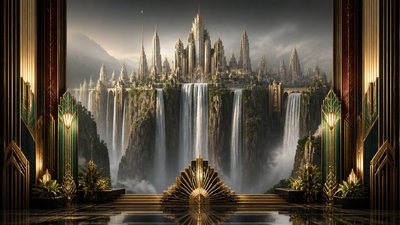 Art Deco Interior Design concept art example