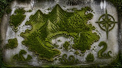 Moss Graffiti Street Art Style fantasy map example