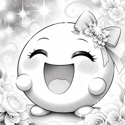 Shoujo Romance Manga Art Style Twitch emote example