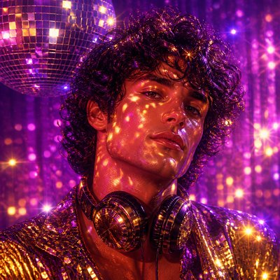Disco Aesthetic Discord profile picture example