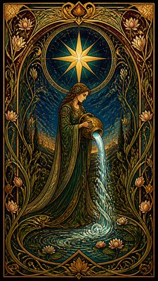 Art Nouveau Architecture Art tarot card example