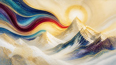 Contemporary Religious Art banner example