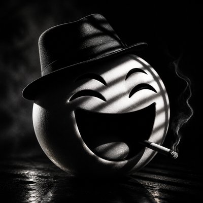 Film Noir Aesthetic Twitch emote example