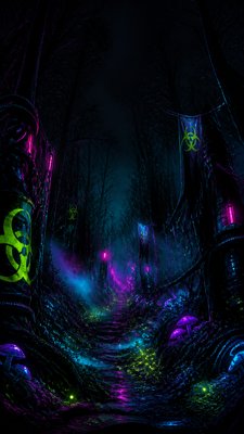 Cybergoth Aesthetic book cover example