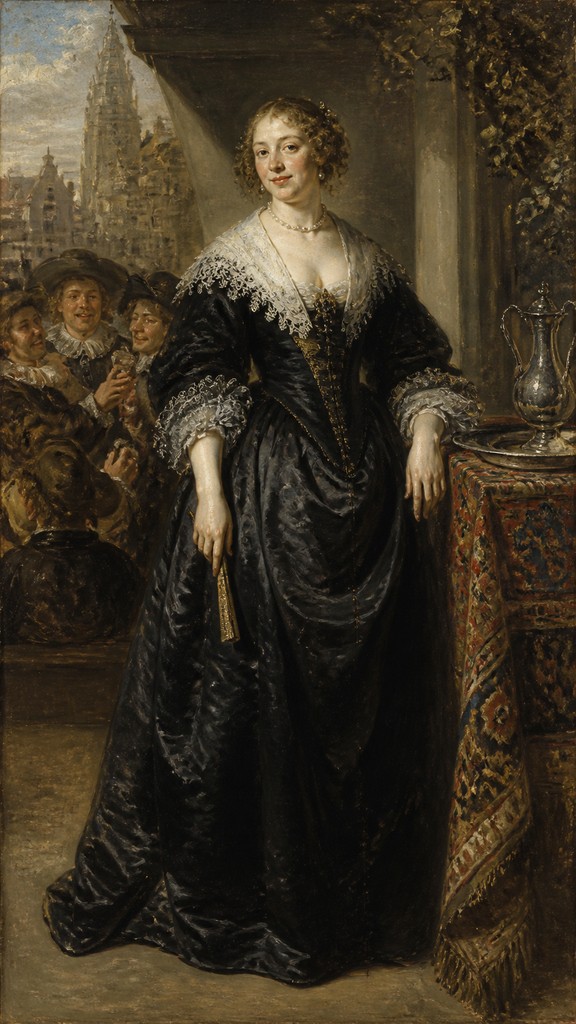 full-length portrait of an elegant figure — Haarlem Golden Age Art Style