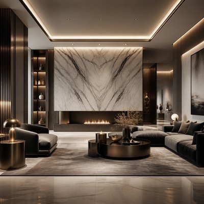 Contemporary Luxe Interior Design sticker example